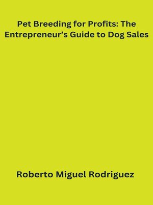 cover image of Pet Breeding for Profits